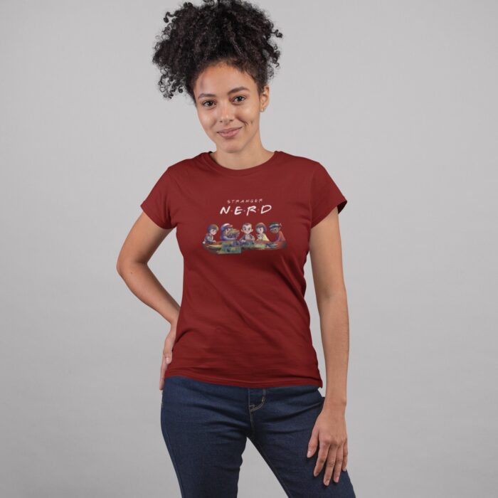Women's : Stranger Things NERD T-shirt - Image 4