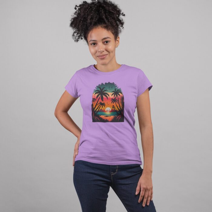 Women's : Sunset Island T-shirt - Image 9