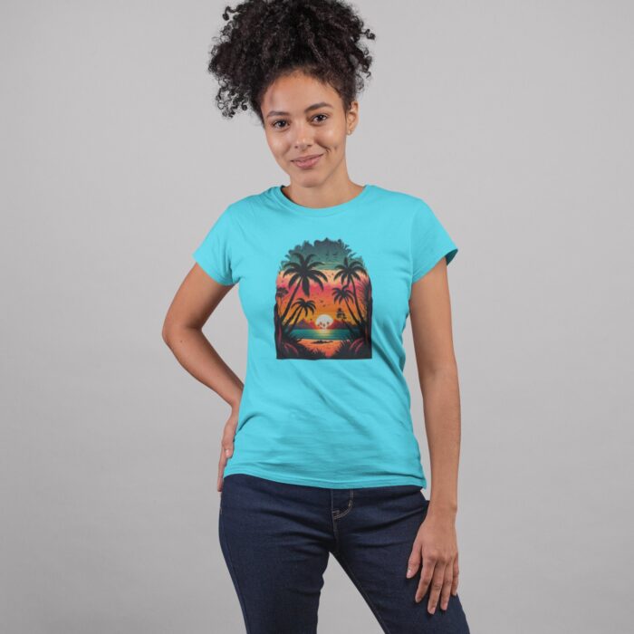 Women's : Sunset Island T-shirt - Image 3