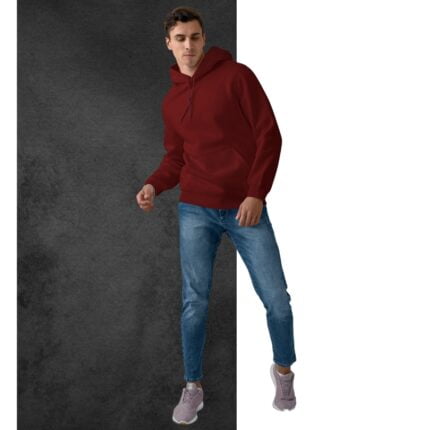 Men's : Solid Hoodies - Image 4