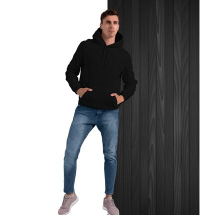 Men's : Solid Hoodies - Image 3