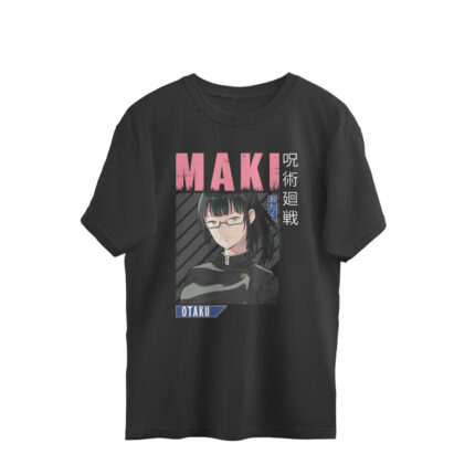 Women's : Maki Anime Oversized Tees - Image 3