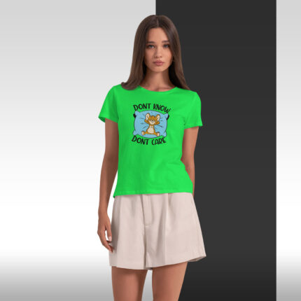 Women's : Don't Care T-shirt - Image 7