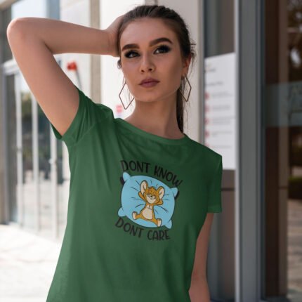 Women's : Don't Care T-shirt - Image 8