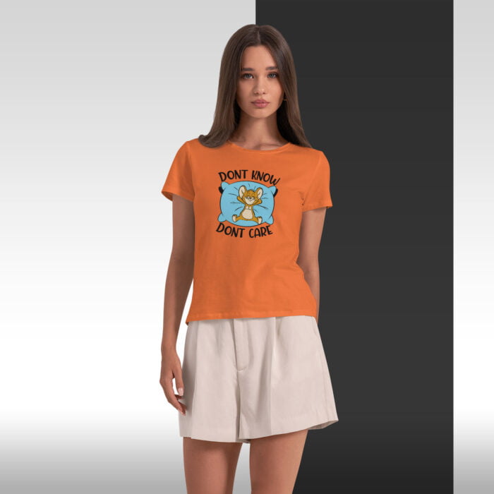 Women's : Don't Care T-shirt - Image 9
