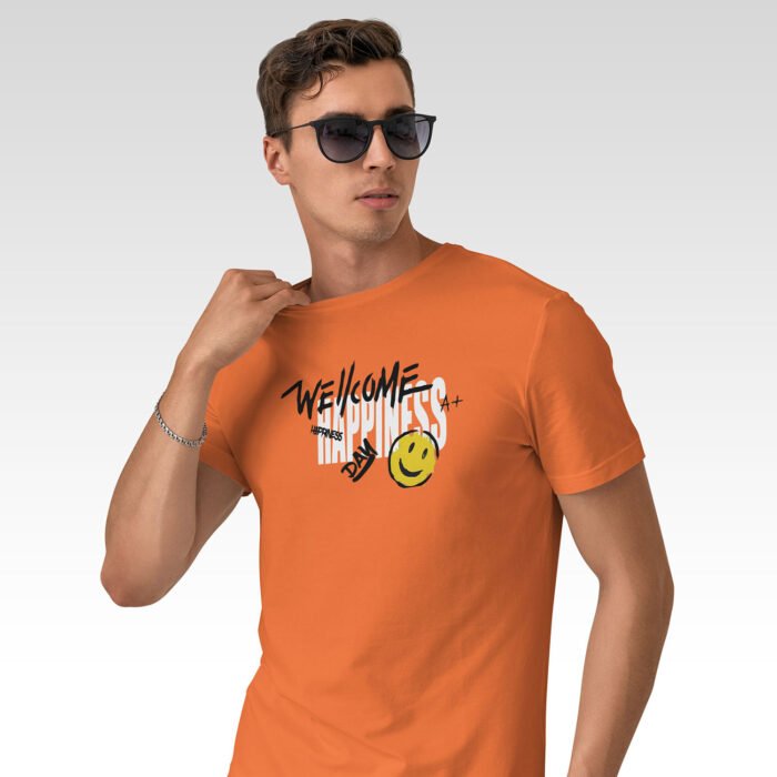 Men's : Welcome Happiness T-shirt - Image 7