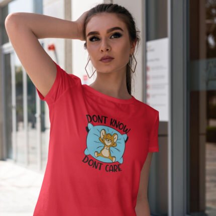 Women's : Don't Care T-shirt - Image 10
