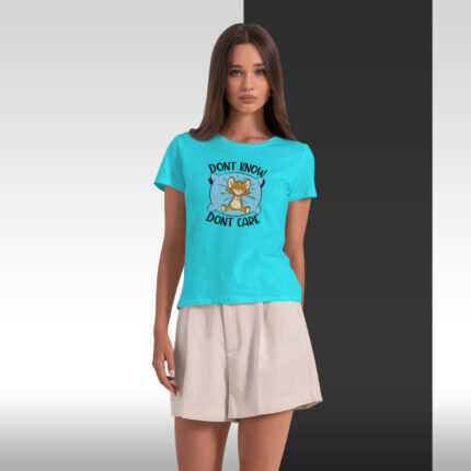 Women's : Don't Care T-shirt - Image 11