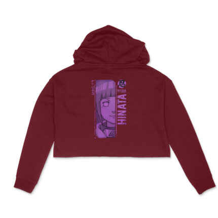 Women’s Anime Naruto : Hinata Crop Hoodie - Image 6