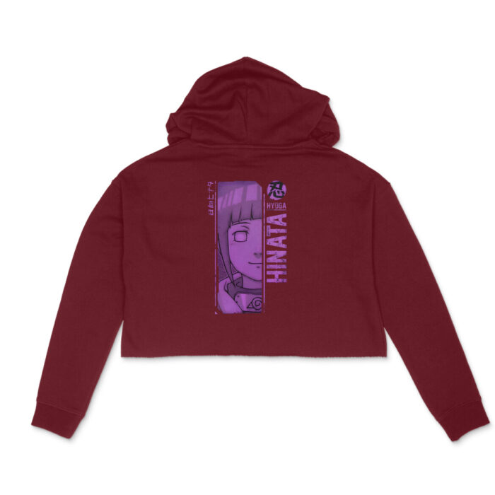 Women’s Anime Naruto : Hinata Crop Hoodie - Image 6