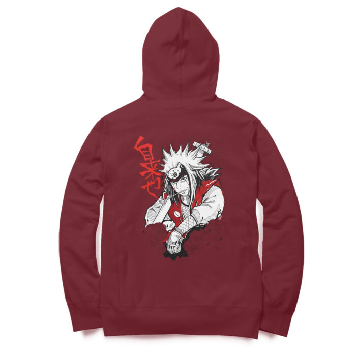 Men's Anime : Naruto Jiraiya Hoodie - Image 6