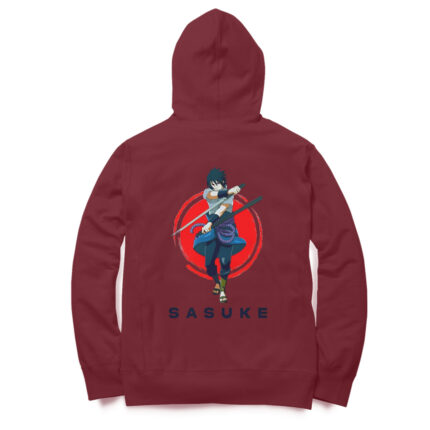 Men's Anime : Naruto Sasuske Hoodie - Image 6