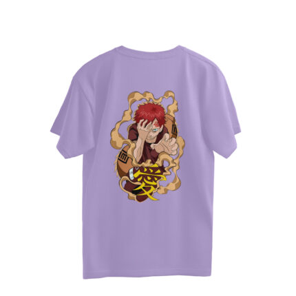 Gaara Naruto Anime Oversized Tees - Image 4