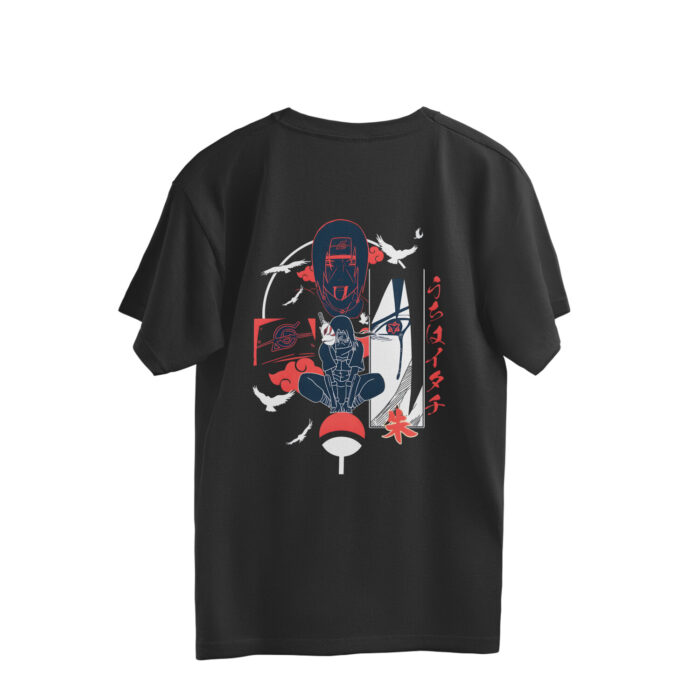 Itachi Naruto Anime Oversized Tees - Image 2