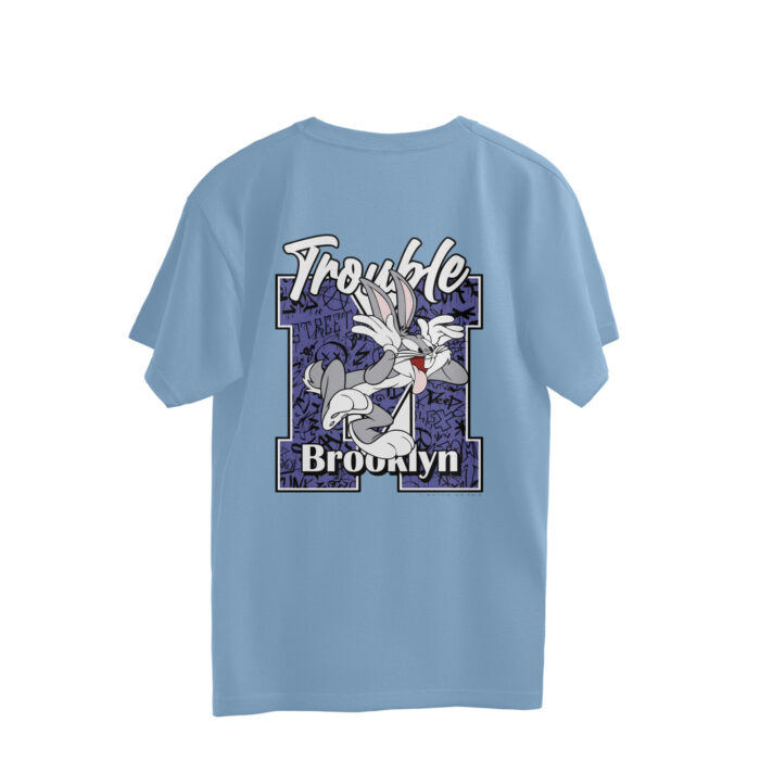 Men's : Stay Crazy x Trouble Oversized Tees - Image 2