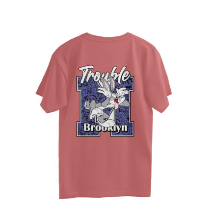 Men's : Stay Crazy x Trouble Oversized Tees - Image 4