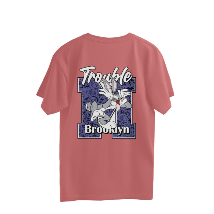 Men's : Stay Crazy x Trouble Oversized Tees - Image 4