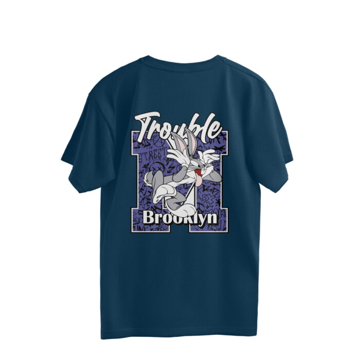 Men's : Stay Crazy x Trouble Oversized Tees - Image 8