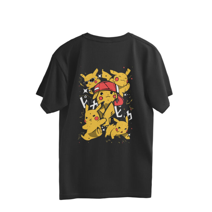 Women's : Pikachu Oversized Tees - Image 2