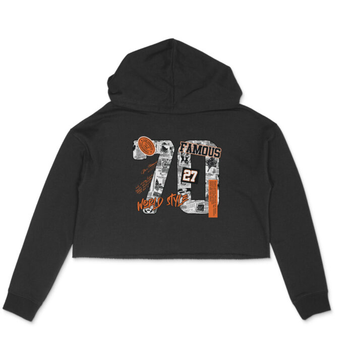Women’s : 70's Crop Hoodie - Image 1