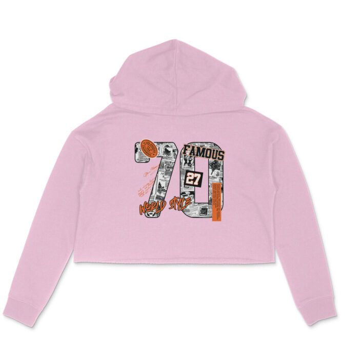 Women’s : 70's Crop Hoodie - Image 2