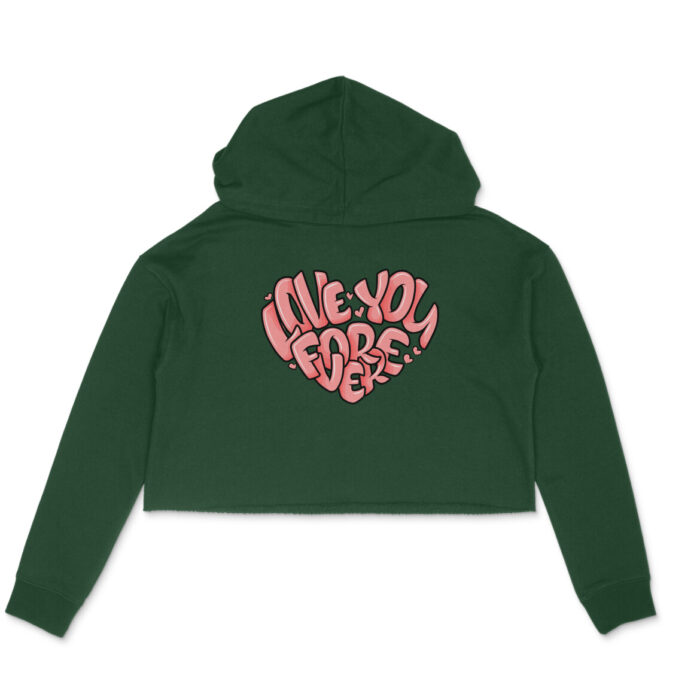 Women’s : ILY Forever  Crop Hoodie - Image 2