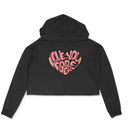 Women’s : ILY Forever  Crop Hoodie - Image 3