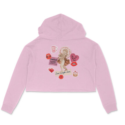 Women’s : Love Crop Hoodie - Image 4