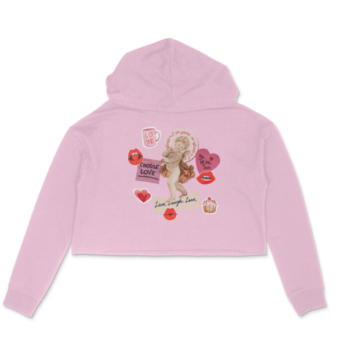 Women’s :  Love Crop Hoodie - Image 4