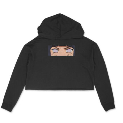 Women’s Anime Naruto : Hinata Crop Hoodie - Image 3