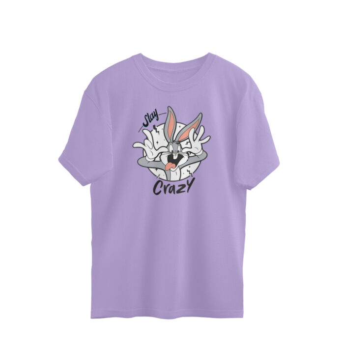 Men's : Stay Crazy x Trouble Oversized Tees - Image 5