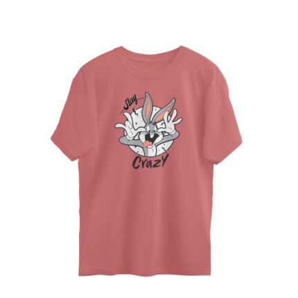 Men's : Stay Crazy x Trouble Oversized Tees - Image 3