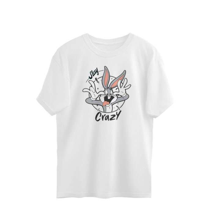 Men's : Stay Crazy x Trouble Oversized Tees - Image 9
