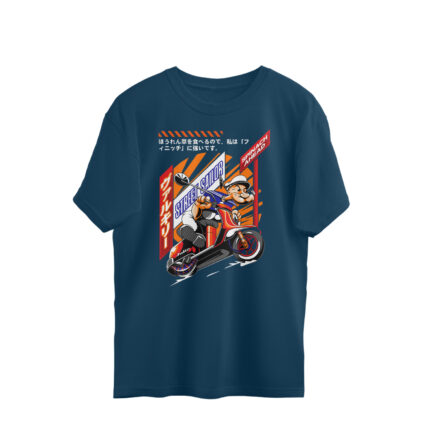 Men's : Popeye Super Sailor Oversized Tees - Image 2