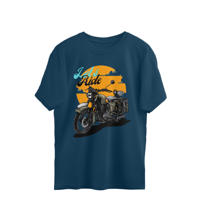 Men's : Let's Ride Oversized Tees - Image 4