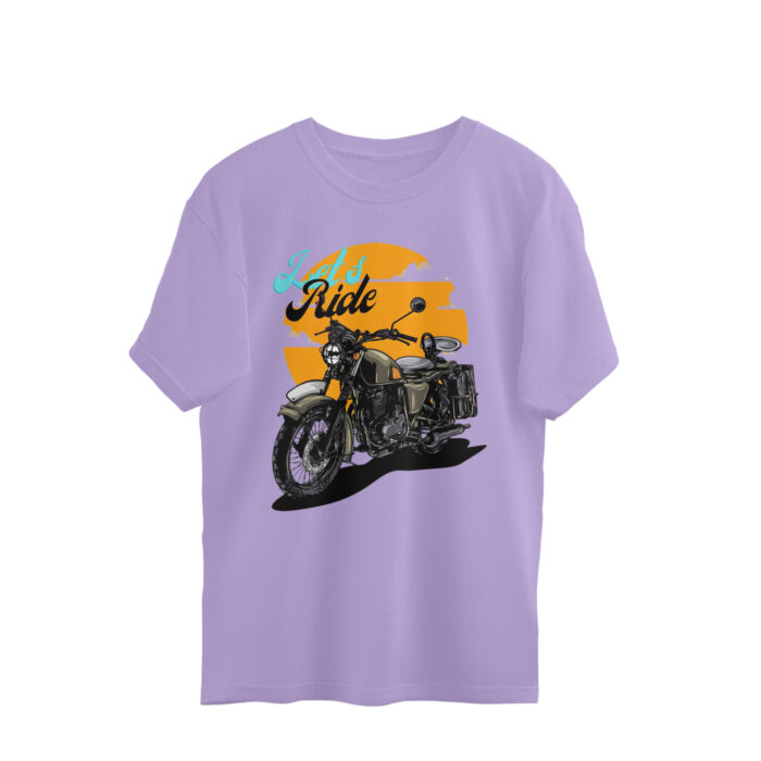 Men's : Let's Ride Oversized Tees - Image 3