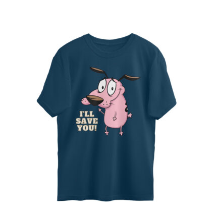 Men's : Courage Will Save You Oversized Tees - Image 4