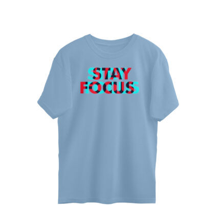 Men's : Stay Focus Oversized Tees - Image 6