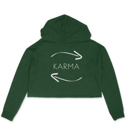 Women's : Karma Crop Hoodies - Image 3