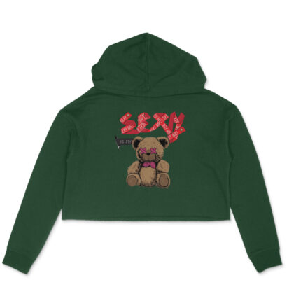 Women's : Sexy Teddy Crop Hoodies - Image 4