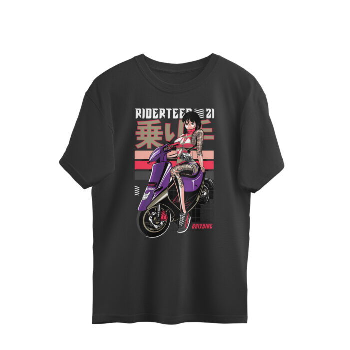 Women's : Rider Girl Oversized Tees - Image 1