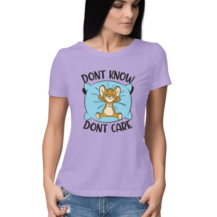 Women's : Don't Care T-shirt - Image 2