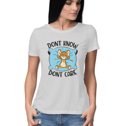 Women's : Don't Care T-shirt - Image 4