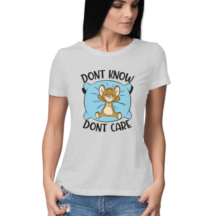 Women's : Don't Care T-shirt - Image 4